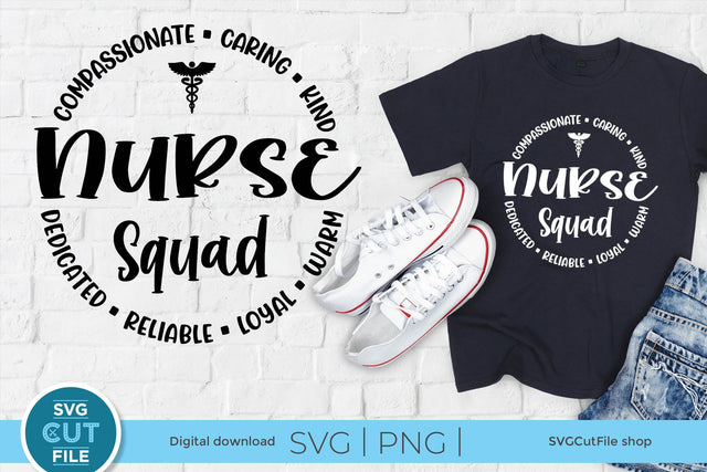 Nurse squad svg with unisex design SVG SVG Cut File 