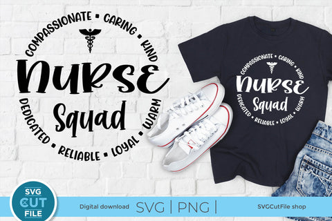 Nurse squad svg with unisex design SVG SVG Cut File 