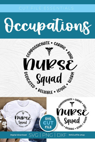 Nurse squad svg with unisex design SVG SVG Cut File 