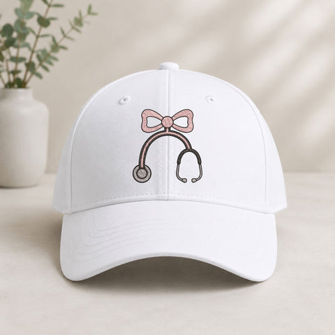 Nurse Stethoscope Bow Machine Embroidery Design – Cute Medical Stethoscope Embroidery File, Nurse Doctor Healthcare Design Embroidery/Applique DESIGNS PatternFeed8 