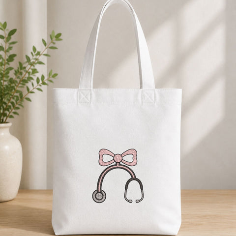 Nurse Stethoscope Bow Machine Embroidery Design – Cute Medical Stethoscope Embroidery File, Nurse Doctor Healthcare Design Embroidery/Applique DESIGNS PatternFeed8 