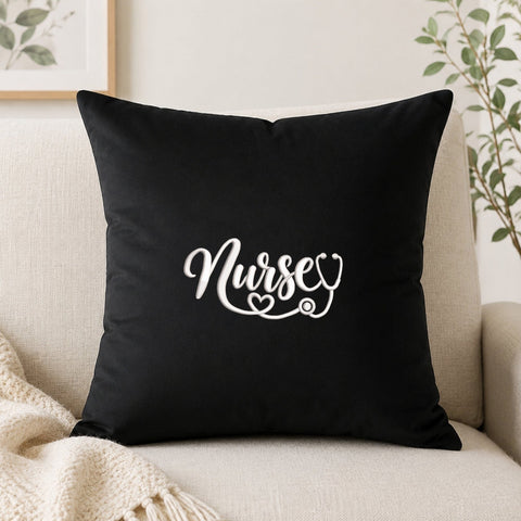 Nurse Stethoscope Heart Embroidery Design – Nurse Script Medical Machine Embroidery File Embroidery/Applique DESIGNS PatternFeed8 