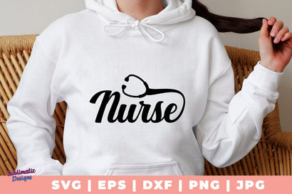 Nurse Stethoscope SVG | Nurse's Day Tumbler Wrap Sublimation Design | Nurse Design for Laser Cut SVG Sublimatiz Designs 