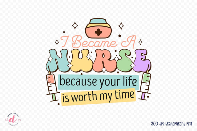 Nurse Sublimation Design PNG Sublimation CraftLabSVG 
