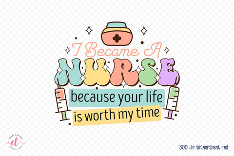 Nurse Sublimation Design PNG Sublimation CraftLabSVG 