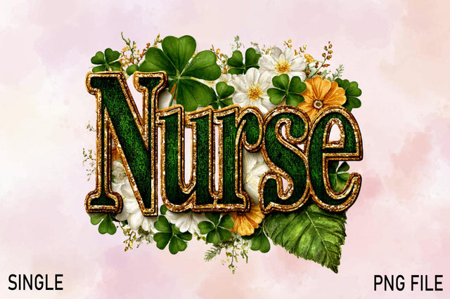 Nurse Sublimation, St Patricks Nurse PNG Sublimation SVGArt 