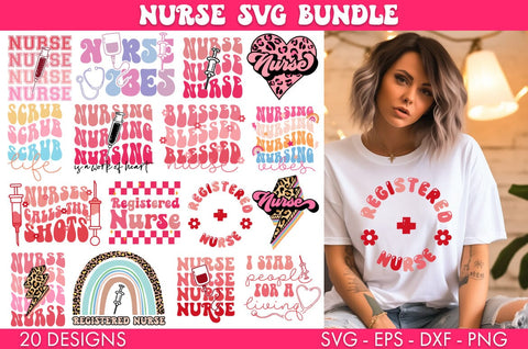 Nurse SVG Bundle Sublimation Cut file SVG Freeling Design House 