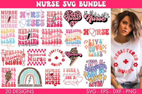 Nurse SVG Bundle Sublimation Cut file SVG Freeling Design House 