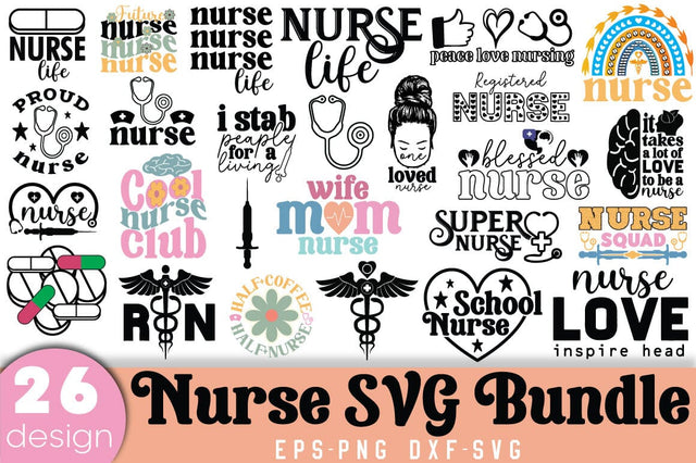 Nurse SVG Bundle SVG Angelina750 