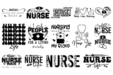 Nurse SVG Design Bundle SVG CraftLabSVG 