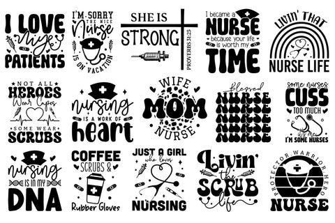 Nurse SVG Design Bundle SVG CraftLabSVG 