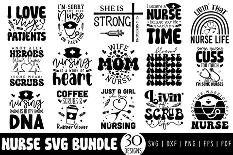 Nurse SVG Design Bundle SVG CraftLabSVG 