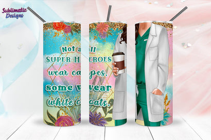 Nurse Tumbler Wrap Design Turquoise | Nurse's Day Tumbler Wrap Sublimation Design Sublimation Sublimatiz Designs 