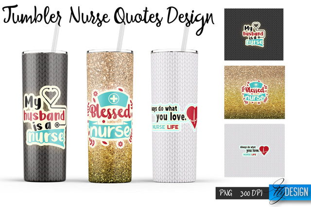 Nurse Tumblers Wrap 20 oz | PNG File | 300 DPI Sublimation Fly Design 