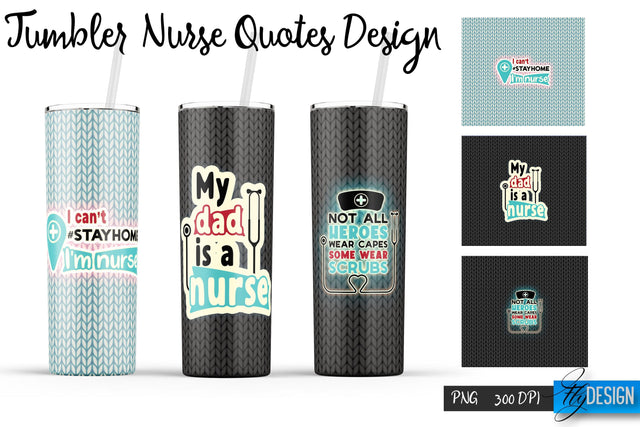 Nurse Tumblers Wrap 20 oz | PNG File | 300 DPI Sublimation Fly Design 