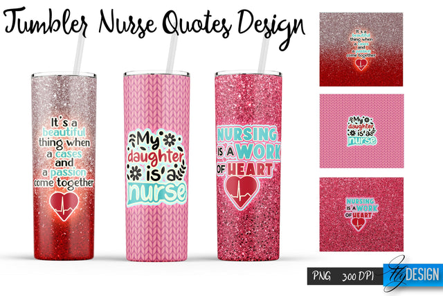 Nurse Tumblers Wrap 20 oz | PNG File | 300 DPI Sublimation Fly Design 