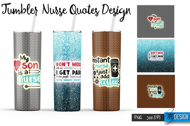 Nurse Tumblers Wrap 20 oz | PNG File | 300 DPI Sublimation Fly Design 
