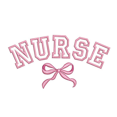 Nurse with Bow Machine Embroidery Design, 3 sizes, Instant Download Embroidery/Applique DESIGNS Nino Nadaraia 