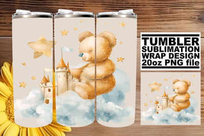 Nursery Art on 20oz Tumbler - Watercolor Bliss Sublimation afrosvg 