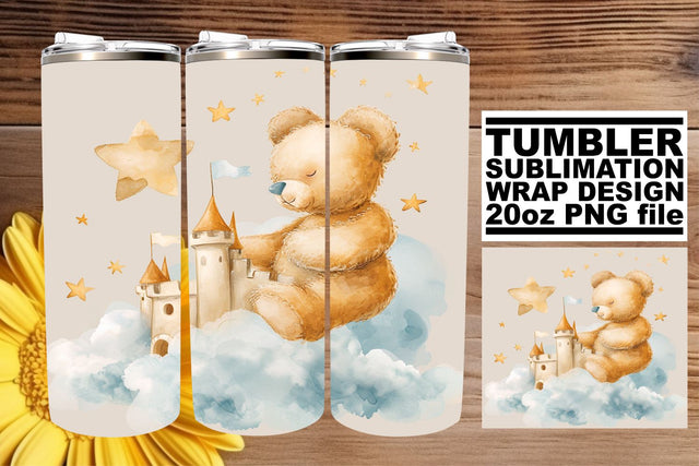 Nursery Art on 20oz Tumbler - Watercolor Bliss Sublimation afrosvg 