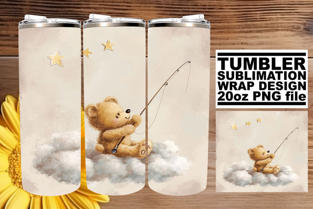 Nursery Bears on Tumbler Wrap - Sweet Artistry Sublimation afrosvg 