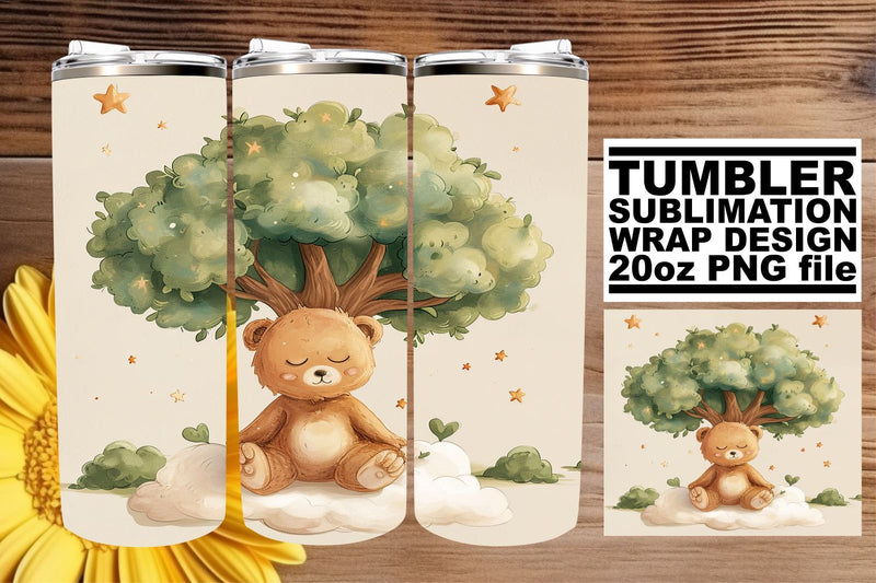 Nursery-Themed Sublimation Tumbler for Kids - Whimsical Art Sublimation afrosvg 