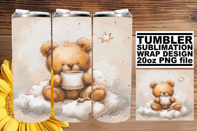 Nursery-Themed Watercolor Sublimation Tumbler Sublimation afrosvg 