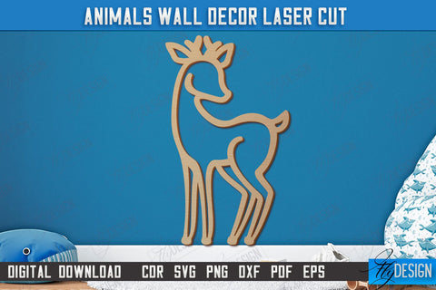 Nursery Wall Décor Bundle | Animals Shape | Baby Range | Children's Interior | CNC Files SVG Fly Design 