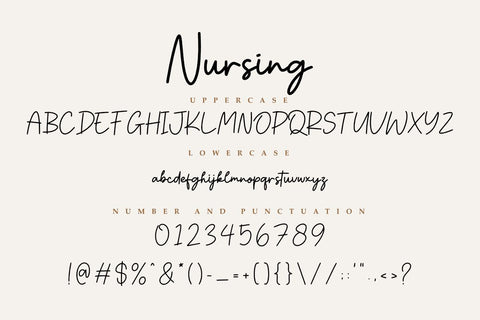 Nursing - Handwritten Font SVG Masyafi Studio 