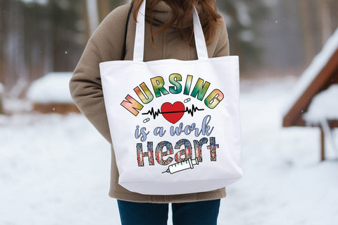 Nursing is a work heart PNG Design Sublimation Designangry 