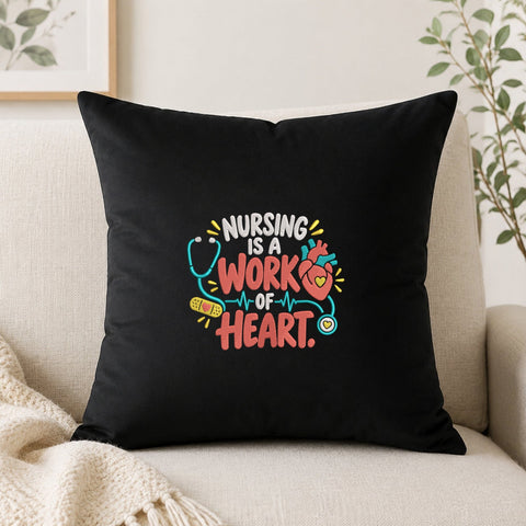Nursing Is a Work of Heart Embroidery Design – Nurse Stethoscope Heart Medical Machine Embroidery File Embroidery/Applique DESIGNS PatternFeed8 