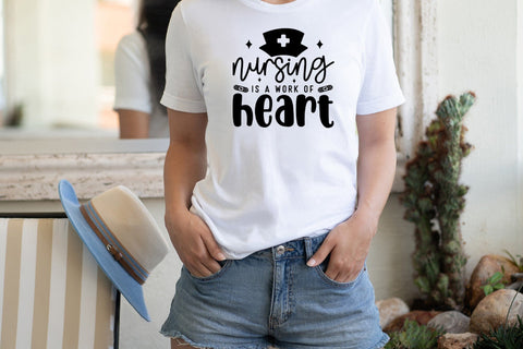 Nursing is a Work of Heart, Nurse SVG SVG CraftLabSVG 