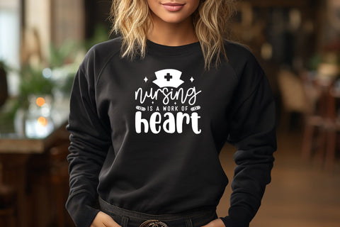 Nursing is a Work of Heart, Nurse SVG SVG CraftLabSVG 