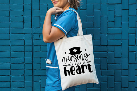 Nursing is a Work of Heart, Nurse SVG SVG CraftLabSVG 