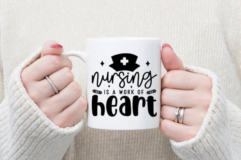 Nursing is a Work of Heart, Nurse SVG SVG CraftLabSVG 