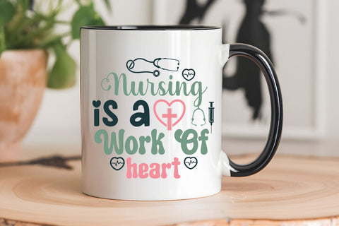 Nursing is a work of heart SVG Angelina750 