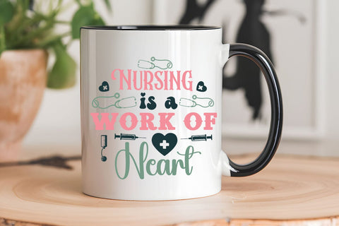 Nursing is a work of heart SVG Angelina750 