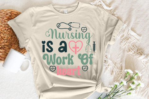 Nursing is a work of heart SVG Angelina750 