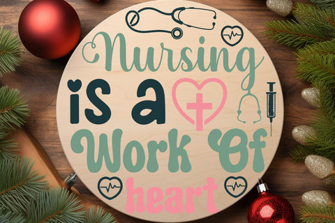 Nursing is a work of heart SVG Angelina750 