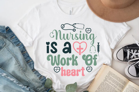 Nursing is a work of heart SVG Angelina750 