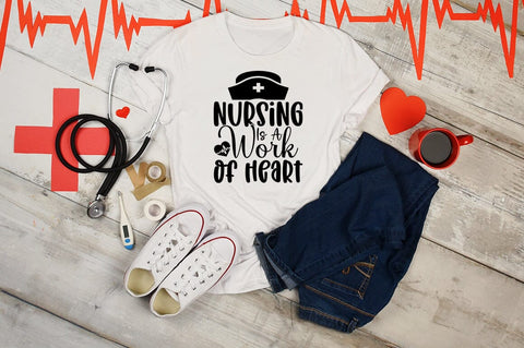 Nursing Is A Work Of Heart SVG Design SVG Designangry 