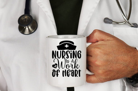 Nursing Is A Work Of Heart SVG Design SVG Designangry 