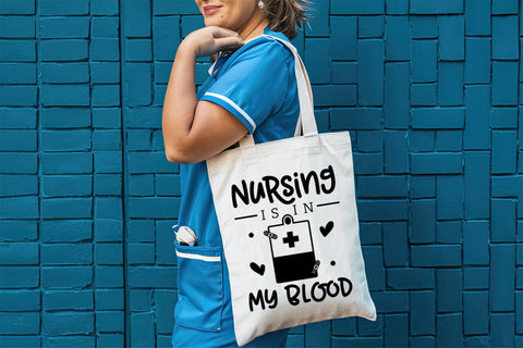 Nursing is in My Blood - Nurse SVG SVG CraftLabSVG 