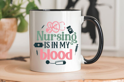 Nursing is in my blood SVG Angelina750 