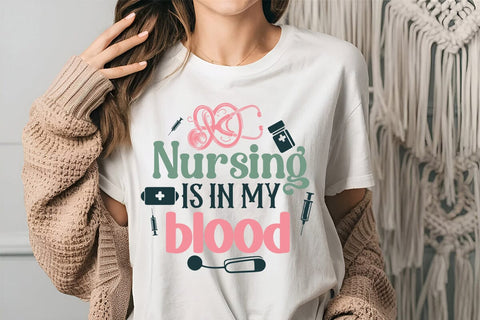 Nursing is in my blood SVG Angelina750 