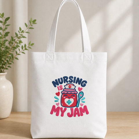 Nursing Is My Jam Embroidery Design – Cute Nurse Jam Jar Medical Machine Embroidery File Embroidery/Applique DESIGNS PatternFeed8 