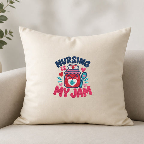 Nursing Is My Jam Embroidery Design – Cute Nurse Jam Jar Medical Machine Embroidery File Embroidery/Applique DESIGNS PatternFeed8 