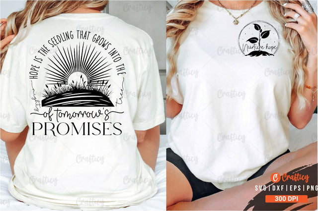 Nurture hope Front and Back SVG T shirt Design SVG Designangry 