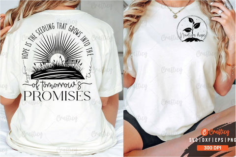 Nurture hope Front and Back SVG T shirt Design SVG Designangry 