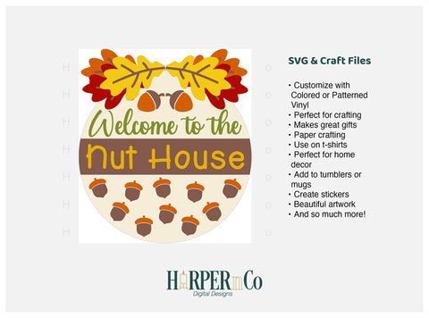 Nut House SVG PNG Cut EPS File SVG HarperNCo 